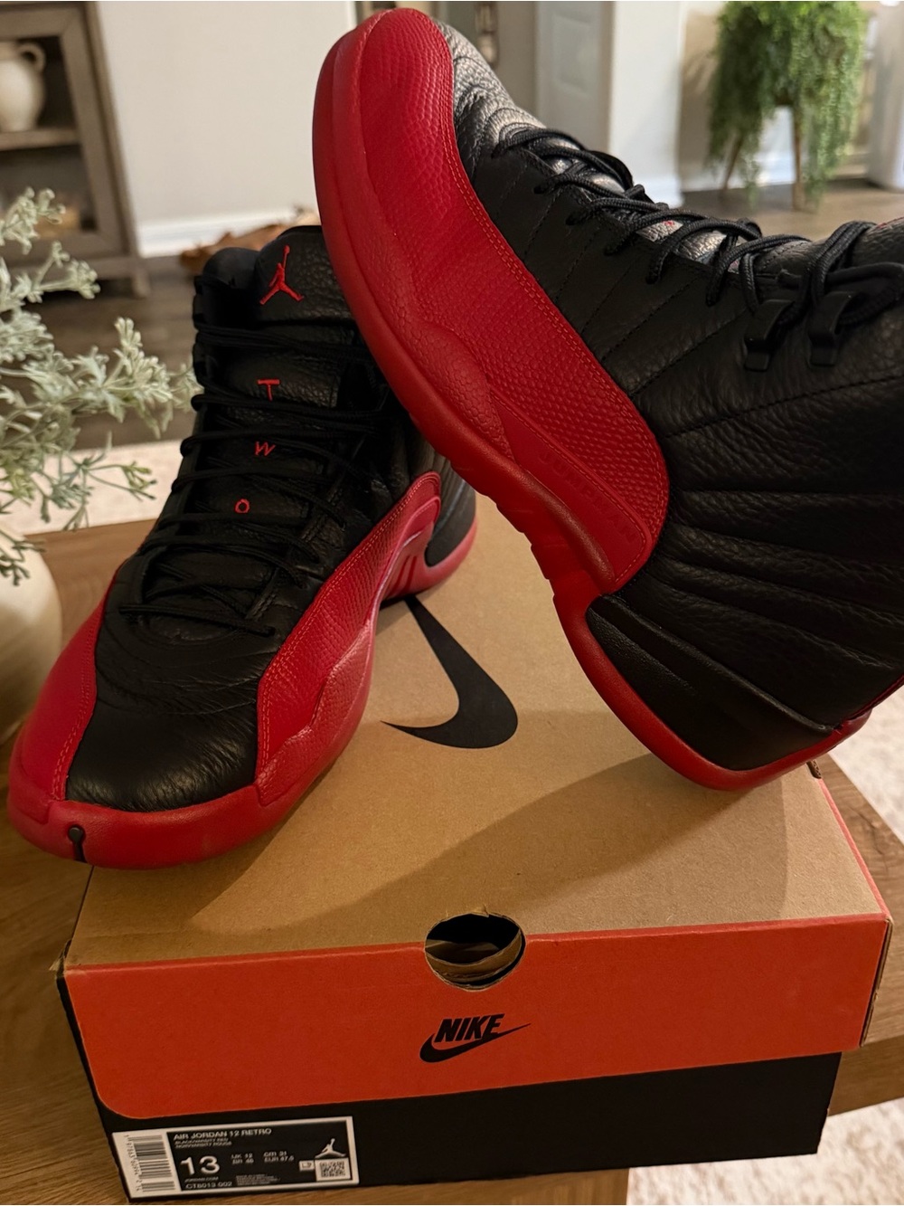 Jordan Men’s Sneakers - Black & Red Basketball Shoes